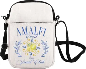 Amalfi Coast iItaly Trip Crossbody Bag Italy Vacation Trip Gift Amalfi Coast Social Club Shoulder Bag Lemon Lover Gift