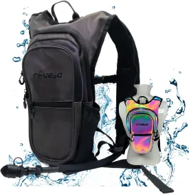 Anti Theft Rave Hydration Backpack - 1.5L Insulated Water Backpack for Raves, Festivals, Hiking, Running - Festival Hydration Pack for Men Women Kids Festival Essential