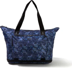 Baggallini Carryall Expandable Lightweight Travel Tote 22" Packable Folding Compact Nylon Washable Weekender w/Luggage Sleeve