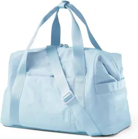 BAGSMART BAGSMART Gym Bag for Women, Carry on Weekender Overnight Bag, Travel Duffel Bags with Trolley Sleeve, Personal Item Travel Bag Tote Bag Workout Dance Bag(Light Blue-Large)