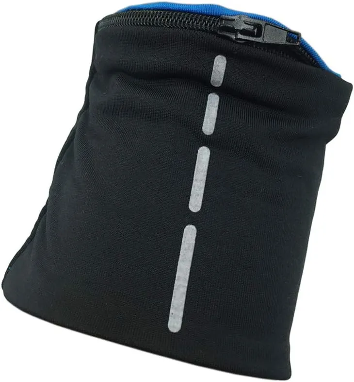 boshiho Unisex Zippered Wristband Pouch Runners Wrist Pocket Reversible Wrist Wallet