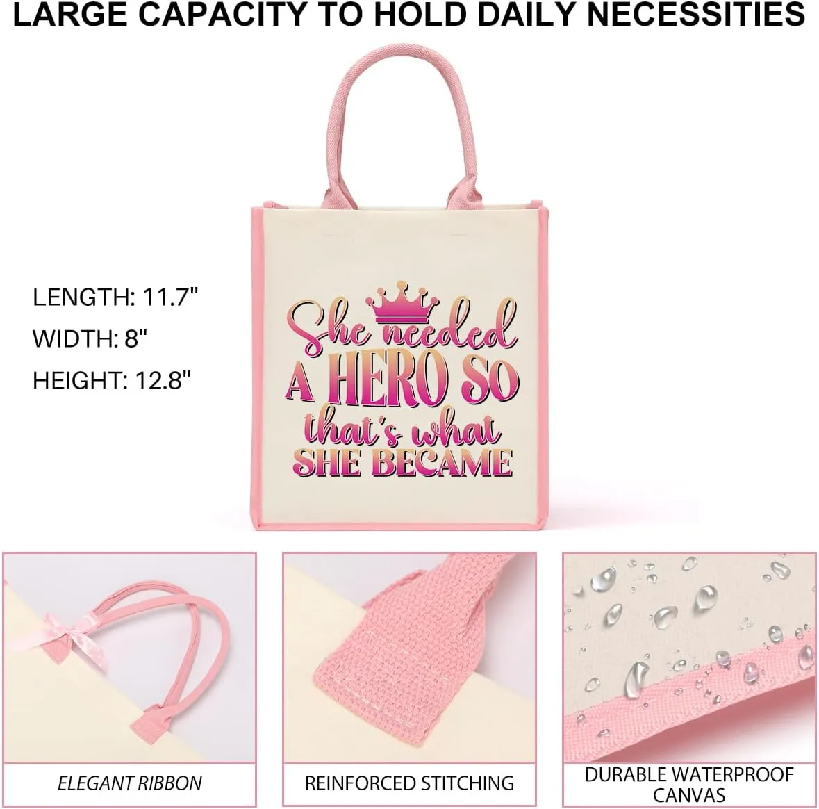 Boss Lady Gifts for Women Boss Day Christmas Birthday Gifts for Bosses Leadership Reusable Tote Bag Beach Grocery Bags