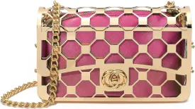 CARIEDO Women Evening Bag Elegant Clutch Purse Exquisite Velvet Metal Hollow out Handbags Prom Wedding Party (black)
