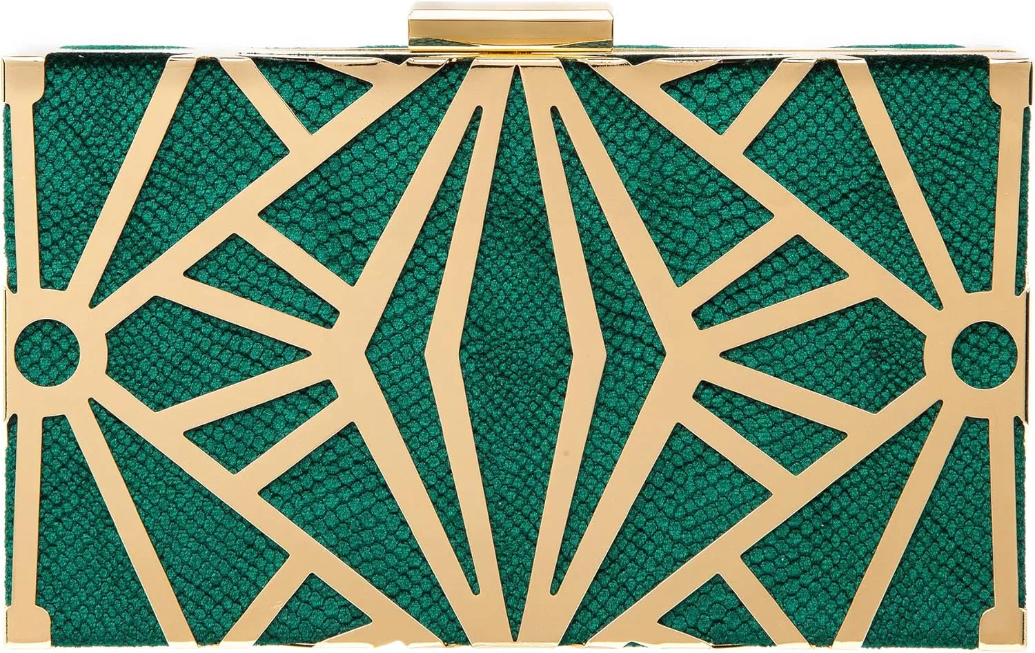 CARIEDO Women Evening Bag Elegant Clutch Purse Exquisite Velvet Metal Hollow out Handbags Prom Wedding Party (black)