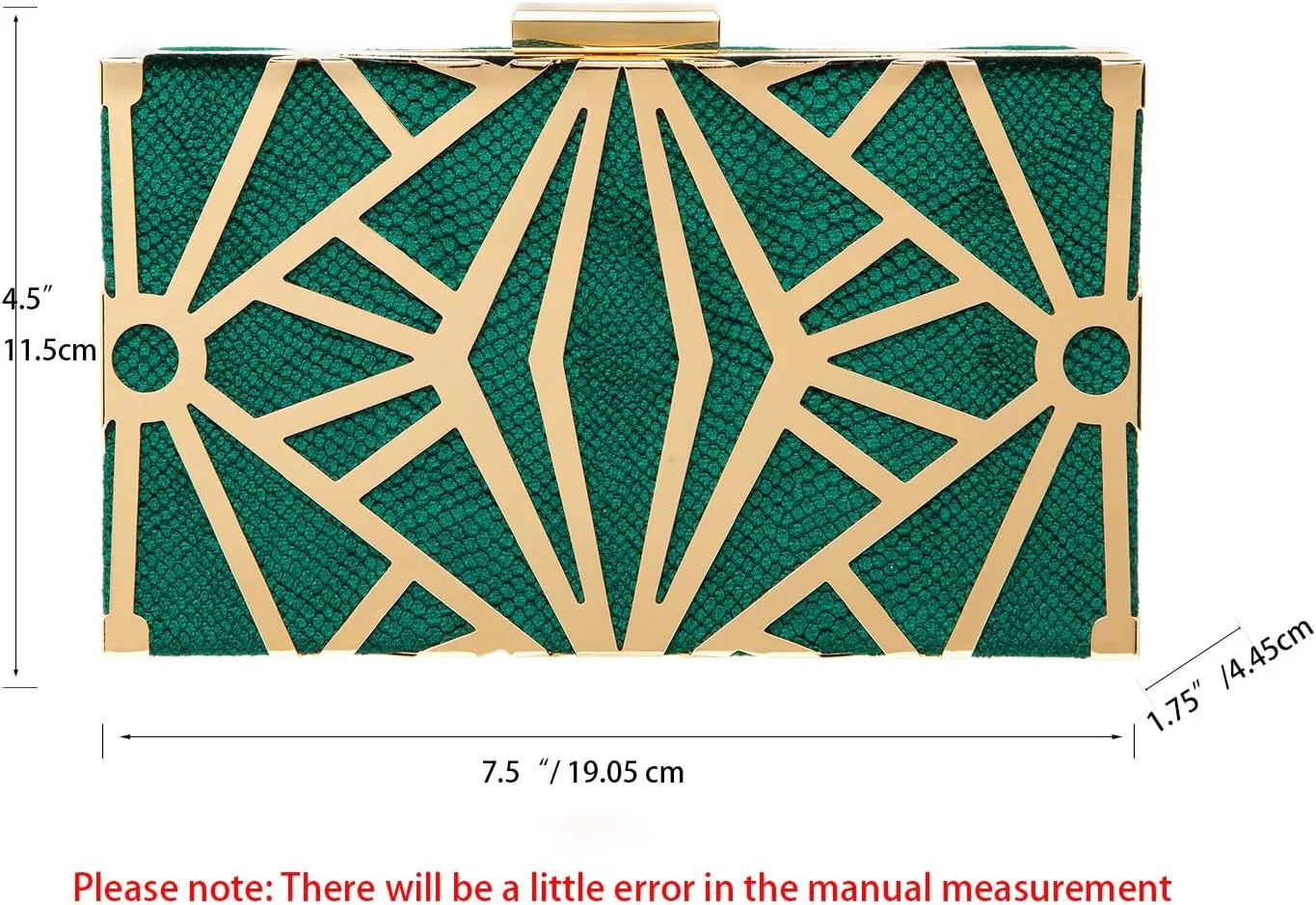 CARIEDO Women Evening Bag Elegant Clutch Purse Exquisite Velvet Metal Hollow out Handbags Prom Wedding Party (black)