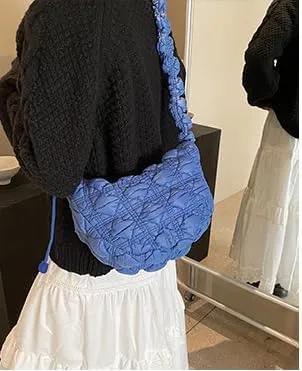 Cute Handbag Purse for Women, Chic Sling Purse Shoulder Handbags Puffer Bags for Women Ladies Casual Aesthetic Kawaii