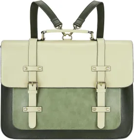 ECOSUSI Laptop Bag for Women Vegan Leather Messenger Bag Fashion Briefcase Backpack 15.6 inch Computer Satchel Bag