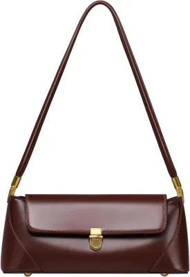 Etercycle Shoulder Bag for Women, Vintage Trendy Women's Purses, Small Vegan Leather Handbags Underarm Hobo Bag