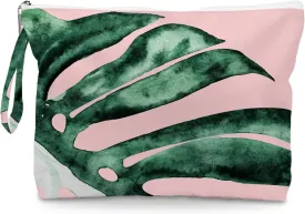 Fokongna Palm leaves Wet Bag Travel Wet Dry Bag Beach Bag Diaper Bag Wet Bag For Swimsuit Travel Makeup Bag Toiletry Bag