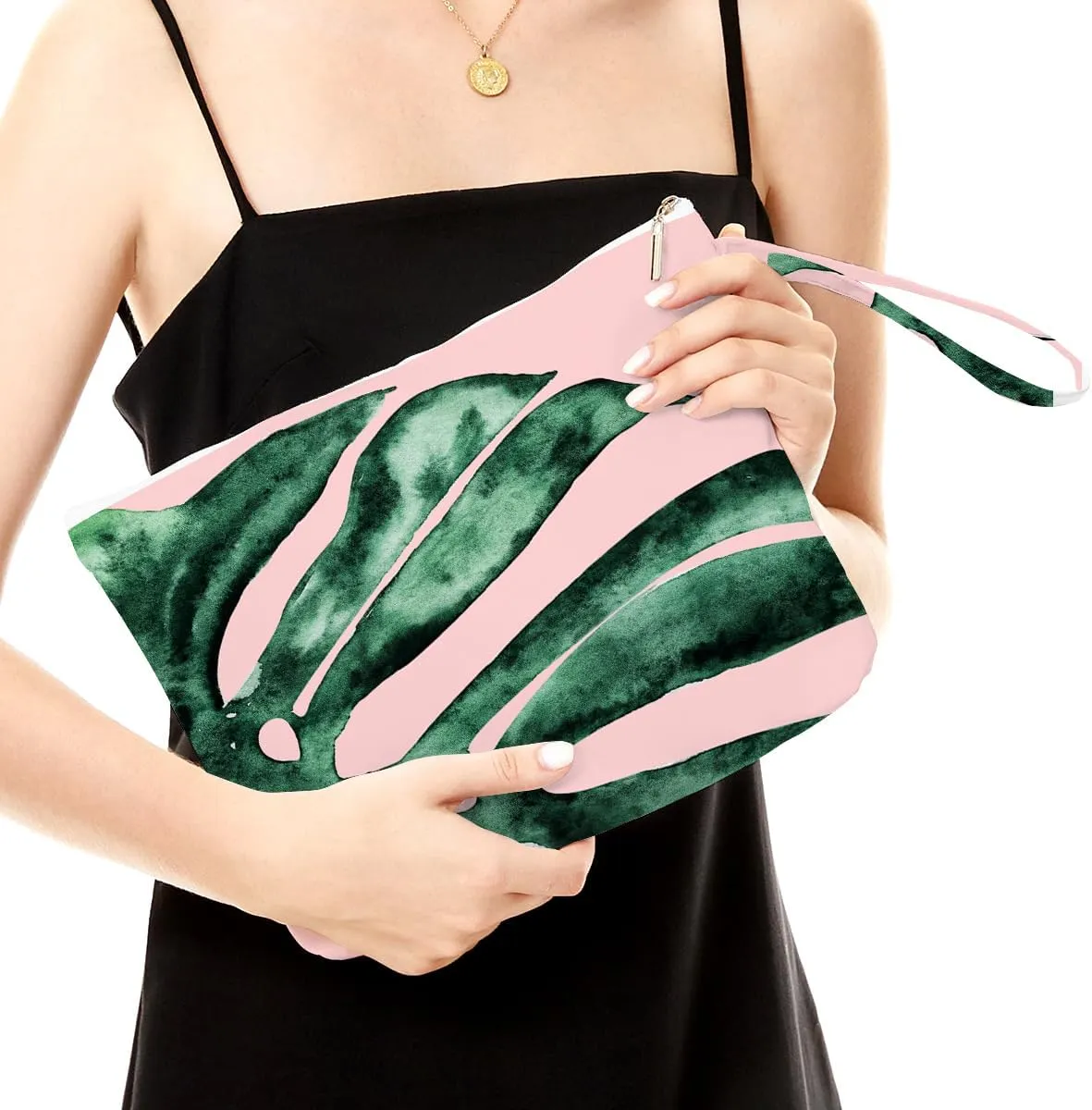 Fokongna Palm leaves Wet Bag Travel Wet Dry Bag Beach Bag Diaper Bag Wet Bag For Swimsuit Travel Makeup Bag Toiletry Bag
