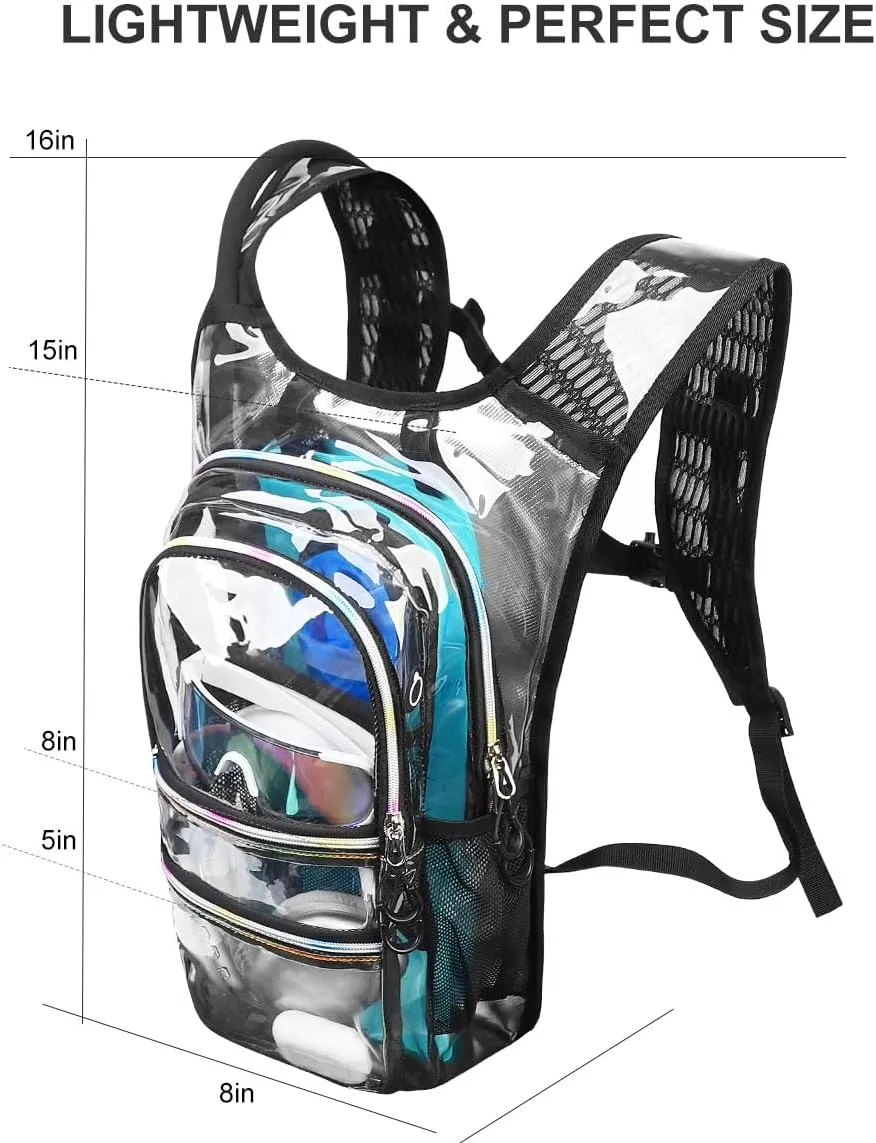 Hydration Backpack Pack, Water Backpack 20L Capacities Included 2L Hydration Bladder, Festival Essential - Rave Hydration Pack Hydropack Hydro for Hiking, Running, Biking, Festival Gear