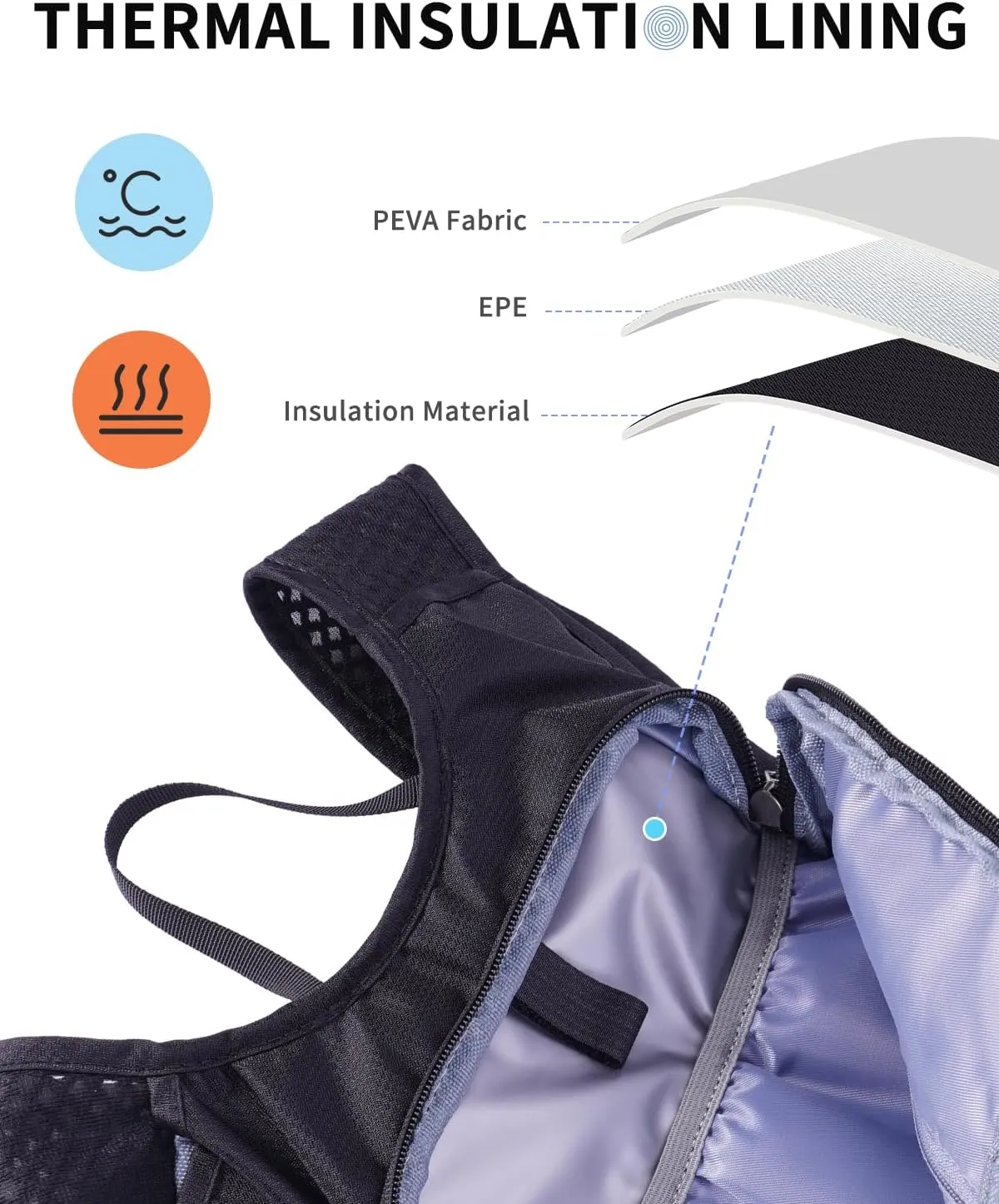 Hydration Backpack with 2L Water Bladder, Hiking Water Backpack for Women Men, Lightweight Cycling Daypack with Phone Pocket & Helmet Net Bag, Hydration Pack for Biking, Running, Skiing