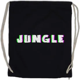Jungle Glitch Drawstring Bag Gym Sack