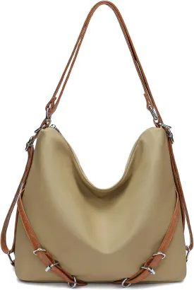 KILAMAL women's hobo bag backpack adjustable crossbody shoulder bag soft PU leather tote handbag