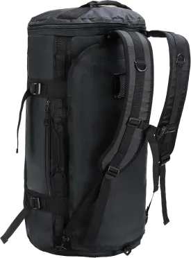 MIER Large Duffel Backpack Sports Gym Bag with Shoe Compartment, Heavy Duty and Water Resistant, Black, 45L