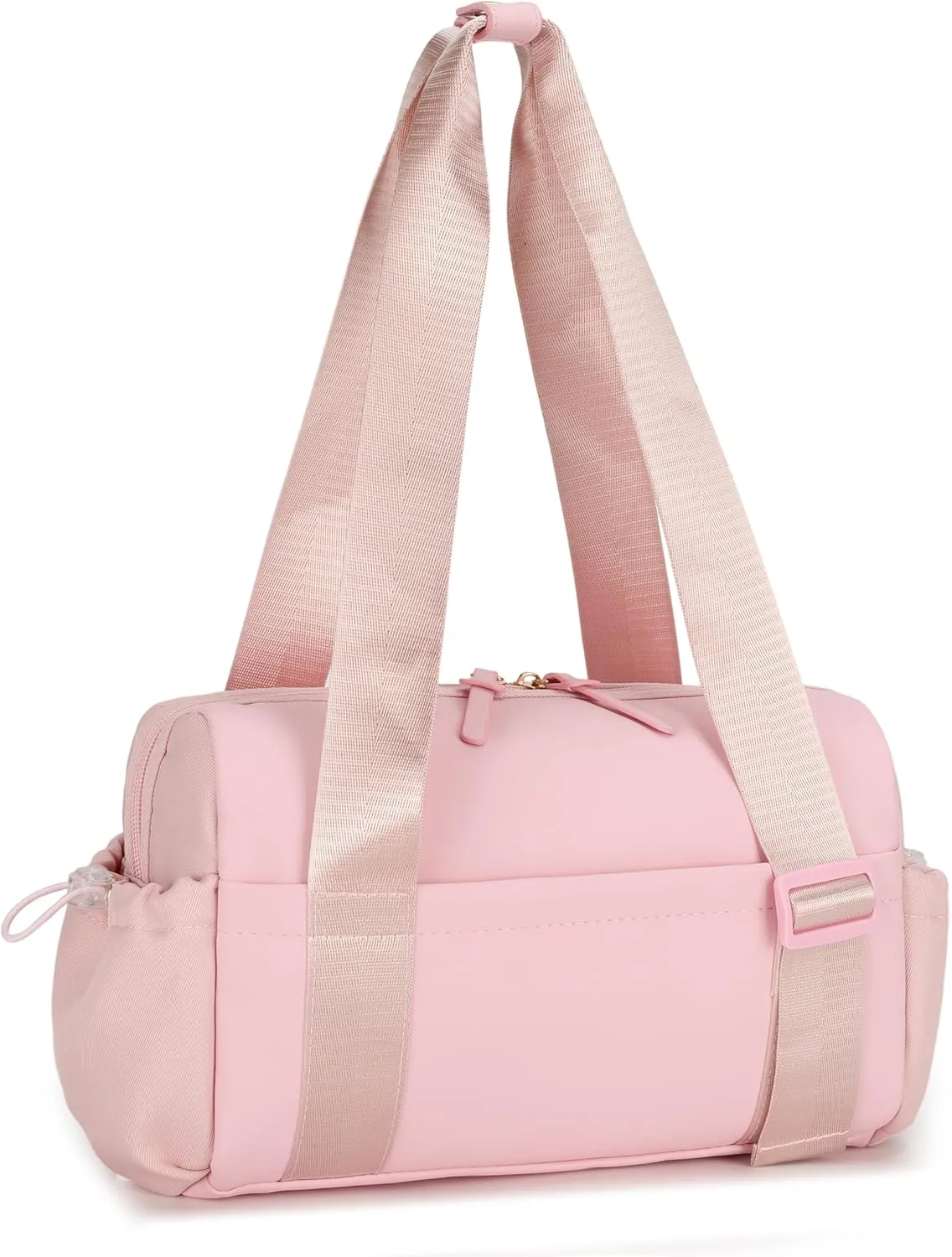 Mini Gym Bag for Women, Small Duffle Tote Bag with Wet Compartment, Lightweight Cute Gym Bag for Girls Weekender Workout Travel Yoga, Pink