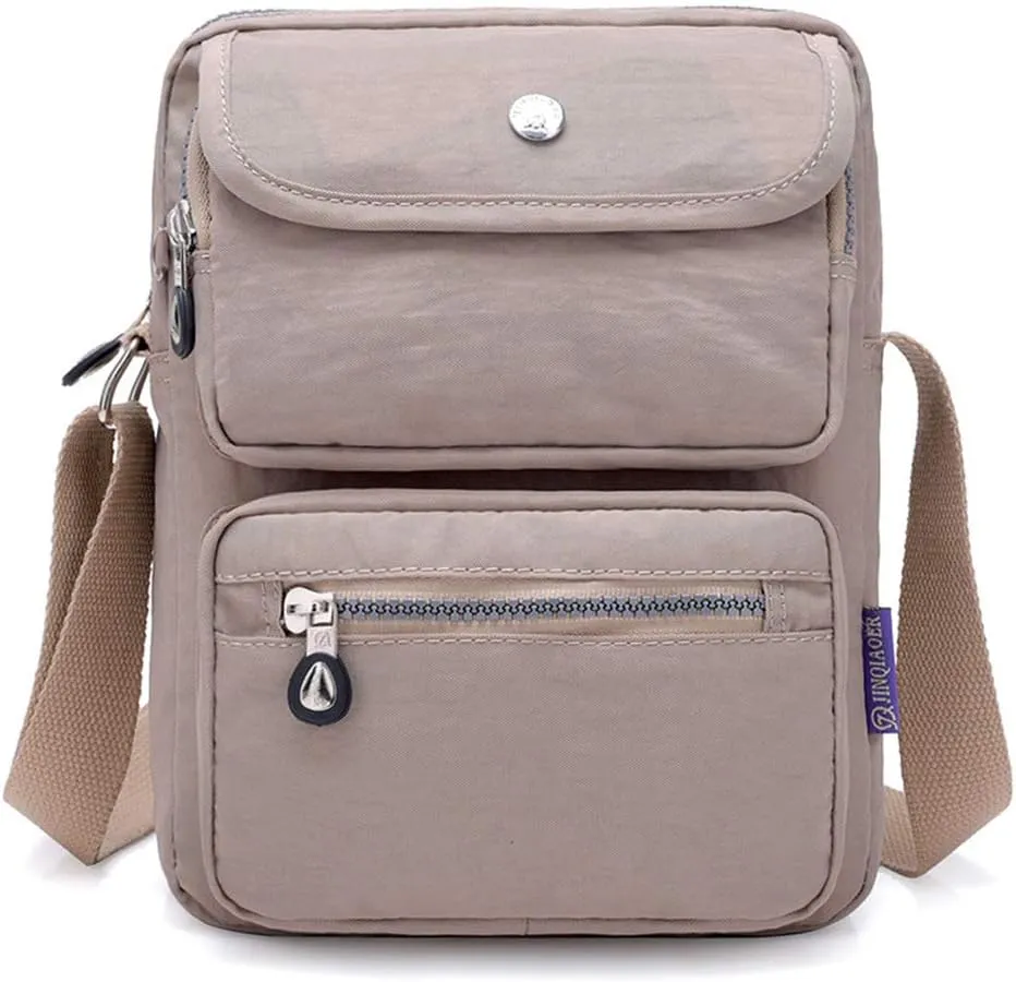 MINTEGRA Crossbody Bag for Women Multi Pockets Shoulder Messenger Purse Nylon Waterproof Cosmetic Bag