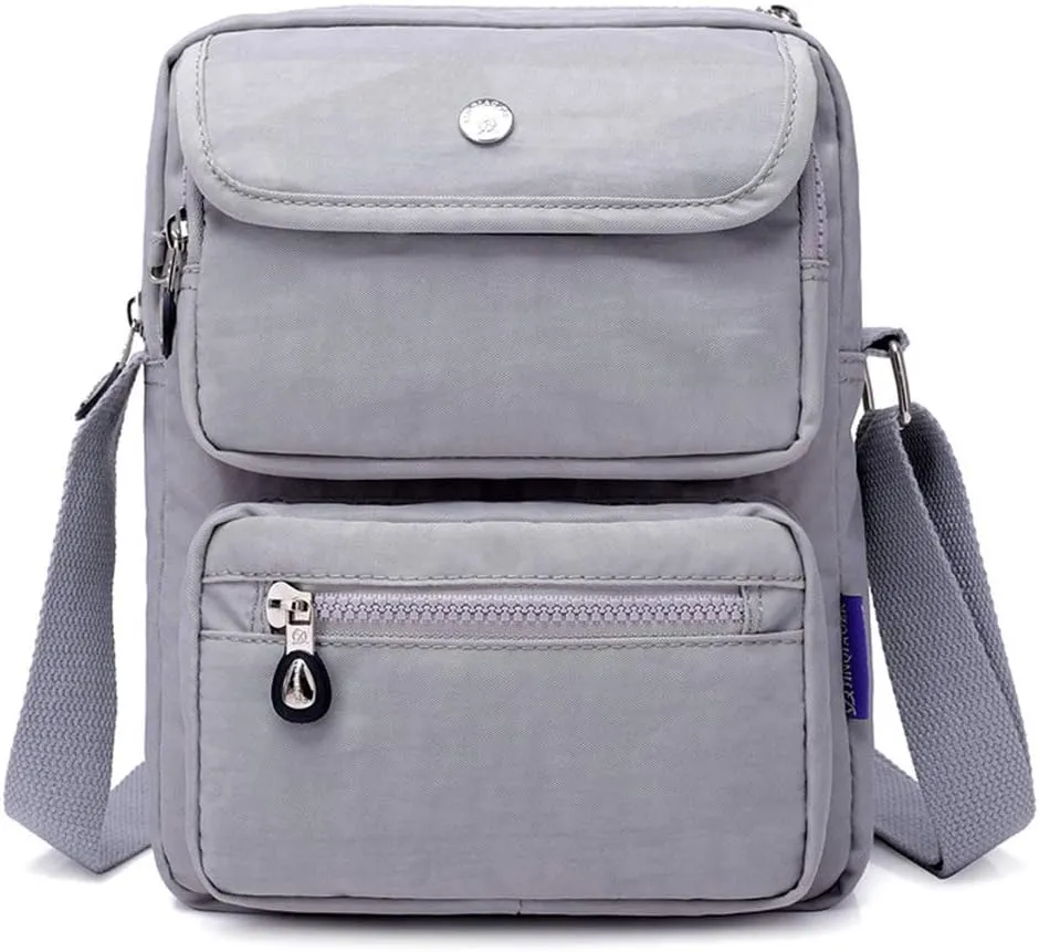 MINTEGRA Crossbody Bag for Women Multi Pockets Shoulder Messenger Purse Nylon Waterproof Cosmetic Bag