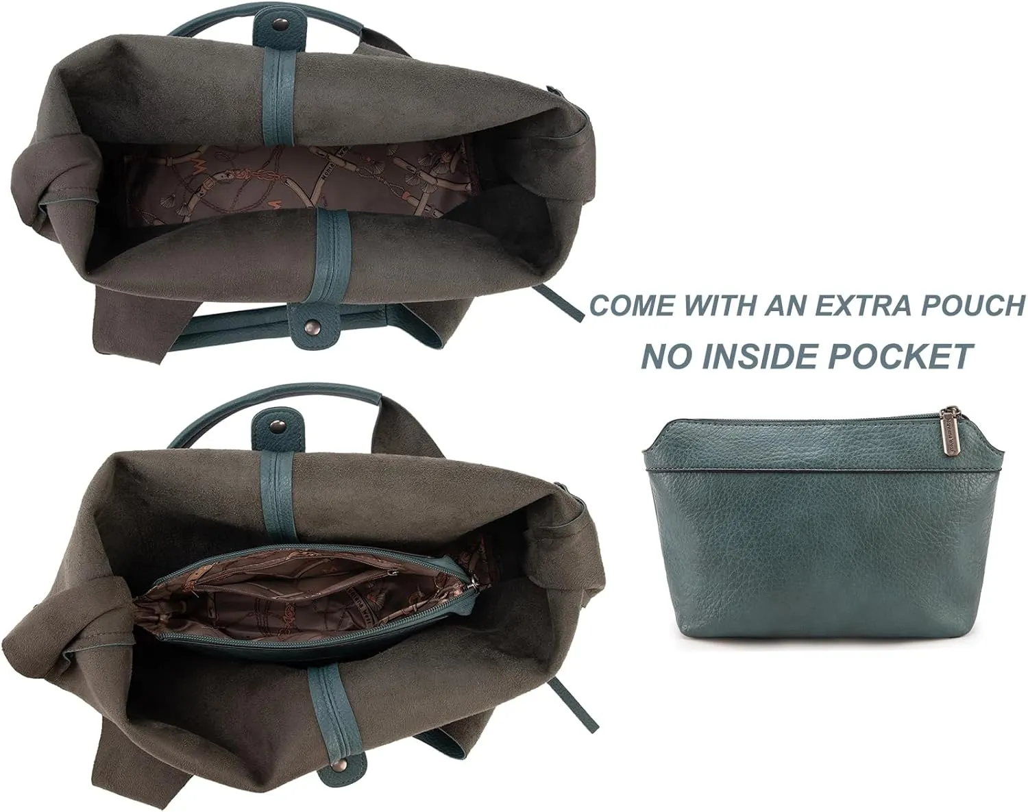 Montana West Slouchy Hobo Bags for Women Soft Designer Shoulder Purses Ladies Top Handle Handbag