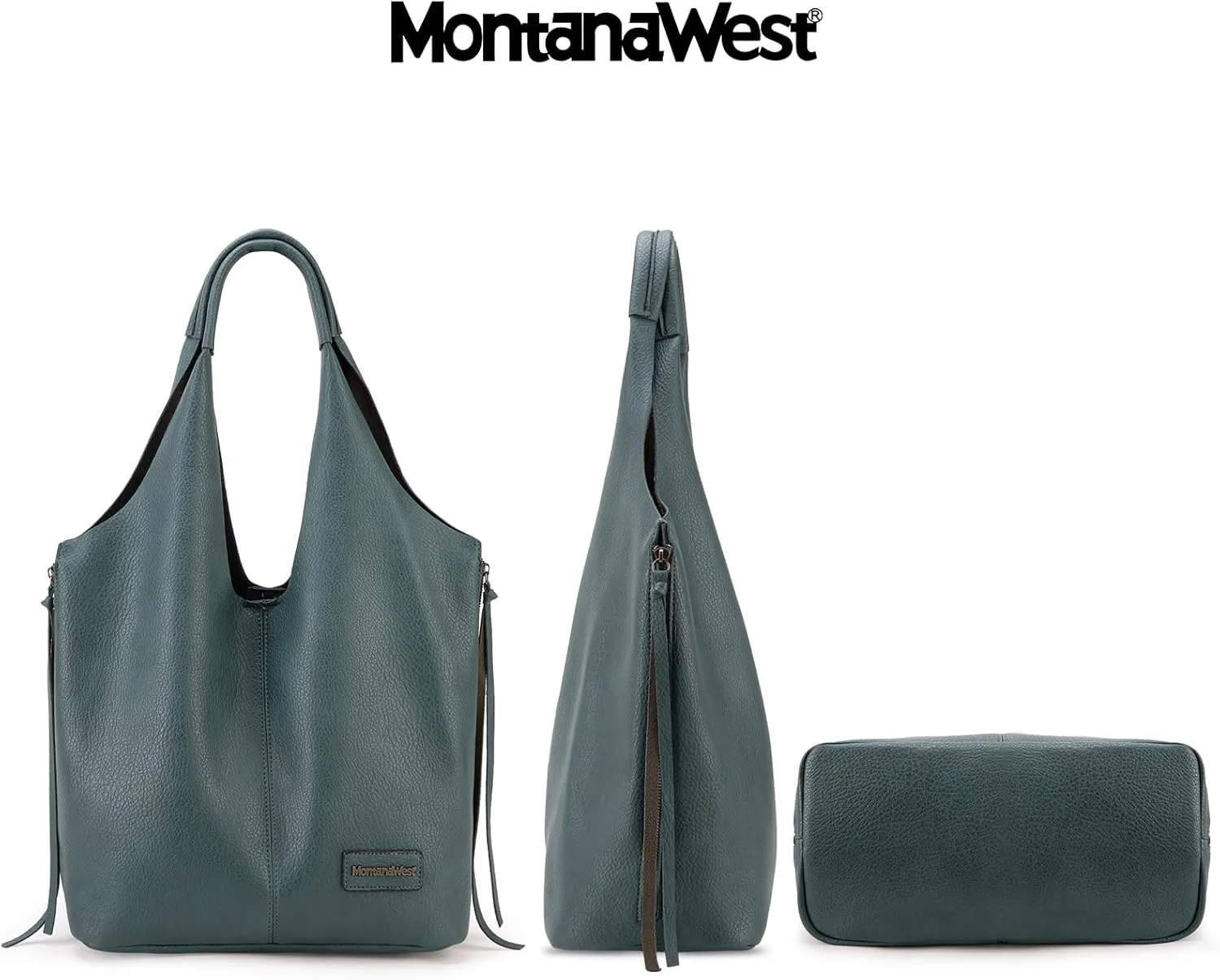Montana West Slouchy Hobo Bags for Women Soft Designer Shoulder Purses Ladies Top Handle Handbag