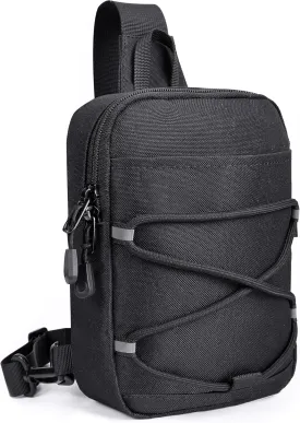 MOZETO Small Sling Bag RFID Blocking Mini Crossbody Bag YKK Zippers Travel Hiking Cross Body Pouch