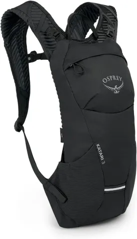 Osprey Katari 3L Men's Biking Backpack with Hydraulics Reservoir, Black