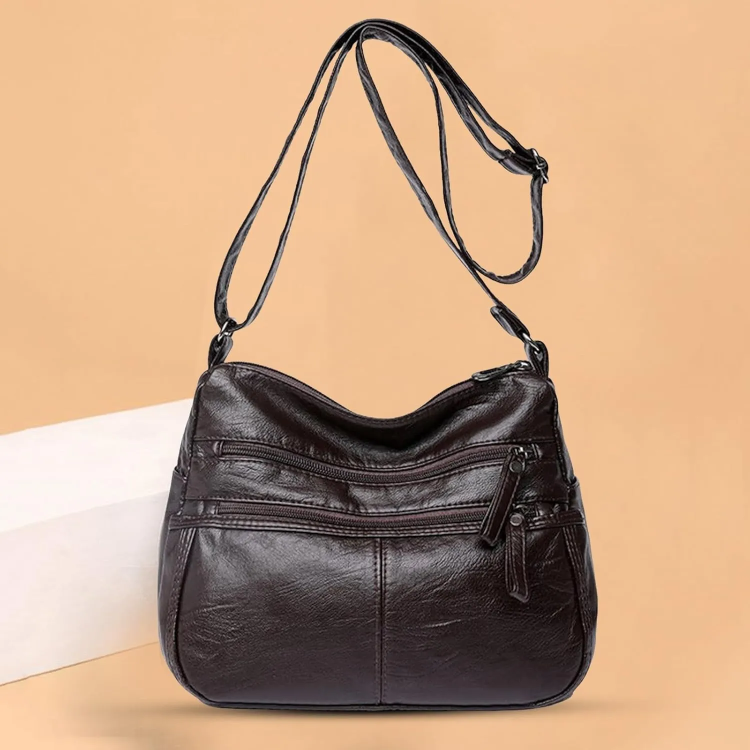 Premium Cotton Medium Cosmetic, Meadow Bouquet 50th Anniversary Clear and Cute Womens Double Strap Shoulder Bag Purse Hobo