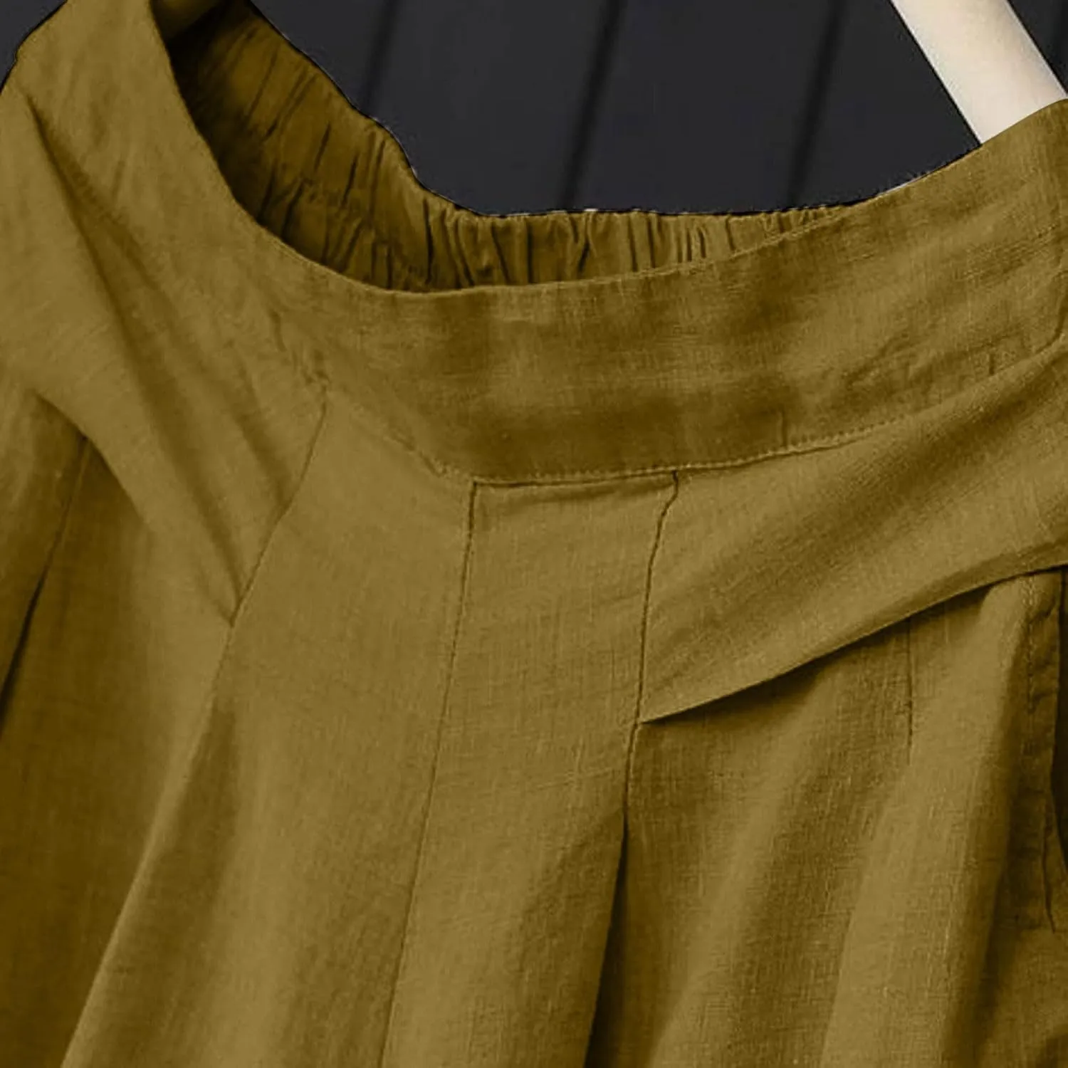 PTOLOCIF Cotton Linen Pants for Women Summer Drawstring Wide Leg Pants Loose Casual Cotton Linen Palazzo Pant with Pockets
