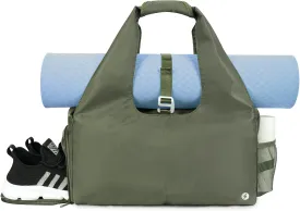 sportsnew Yoga Gym Bags for Women with Shoes Compartment & Wet Dry Storage Pockets & Adjustable Yoga Mat Holder, Patent Pending