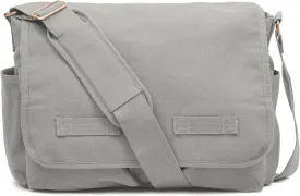 Sweetbriar Classic Vintage Messenger Bag - Original Heavyweight Cotton Canvas Shoulder Bag with Upgraded Features