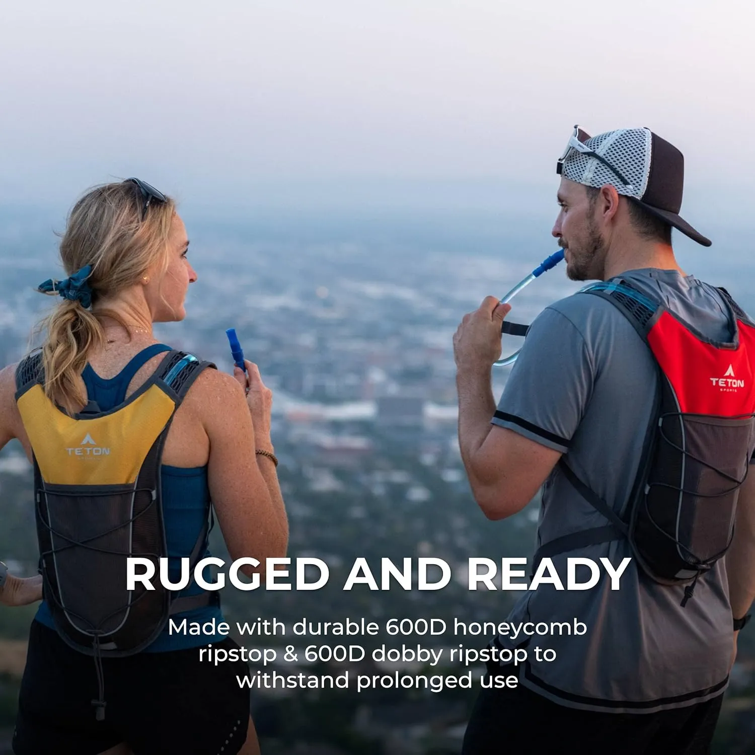 Teton Trailrunner Hydration Backpack, Hydration Pack for Hiking, Running, Cycling, Biking. Lightweight Vest for Men and Women. Sewn-in Rain Cover, 2L Water Bladder Included