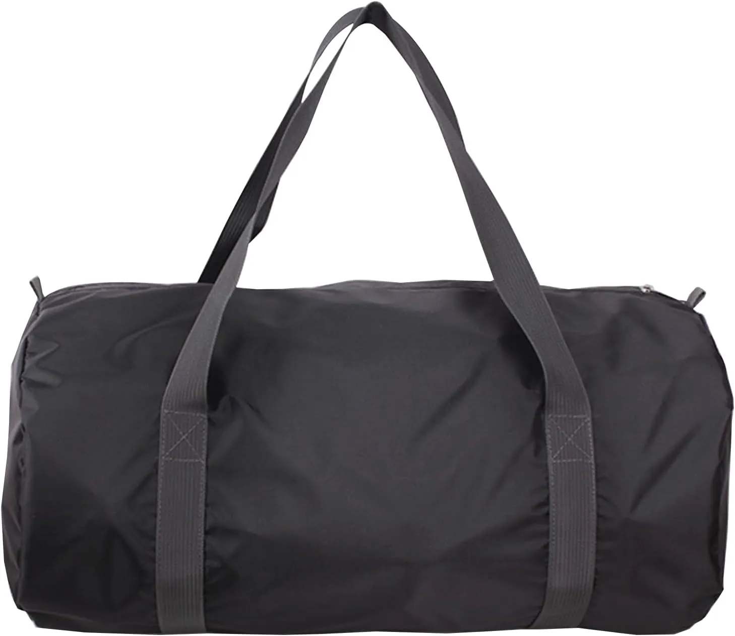 Travel Bag Foldable,Portable Lightweight Gym Bag,Sports Duffel Bags for Women&Men - for Camp, Fitness, and Short tours, shopping (Black, M)
