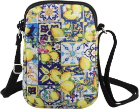 TSOTMO Italian Islands Gift Positano Delicious Italian Lemons Fresh Crossbody Bag Southern Italy Travel Messenger Bag