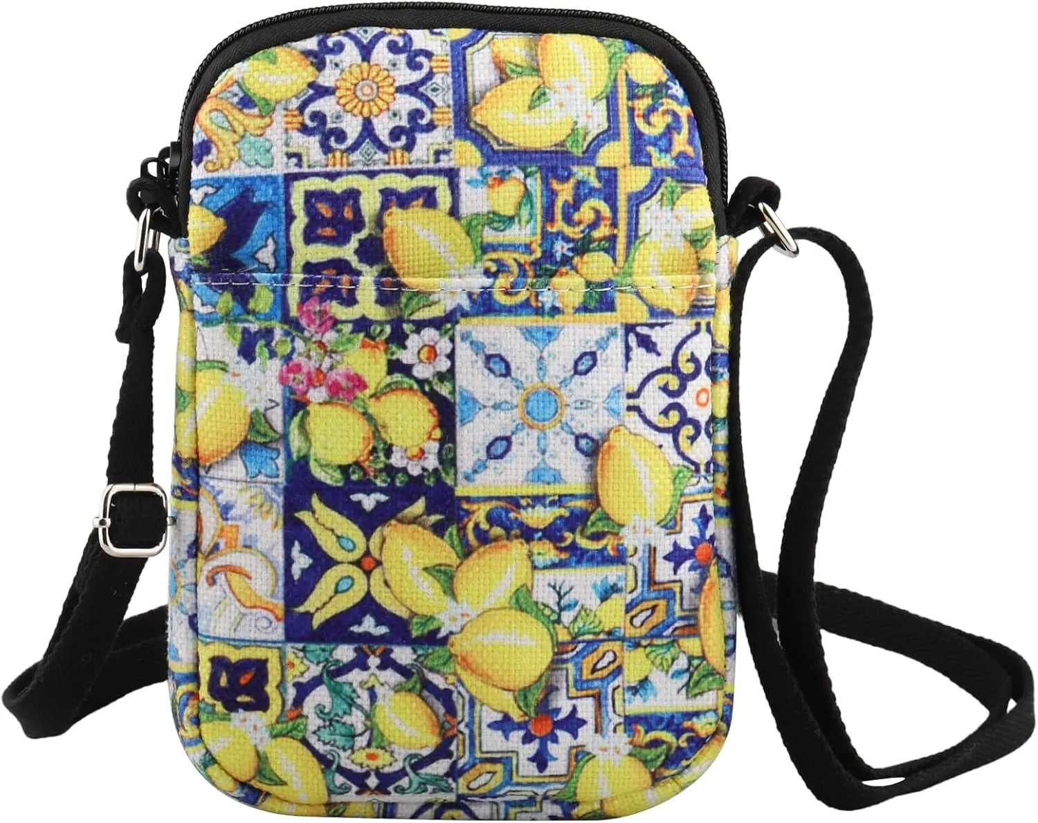 TSOTMO Italian Islands Gift Positano Delicious Italian Lemons Fresh Crossbody Bag Southern Italy Travel Messenger Bag