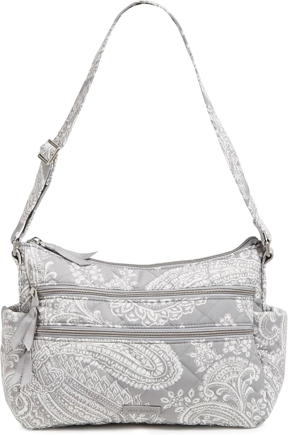 Vera Bradley Women's Performance Twill Triple Zip Shoulder Satchel Purse