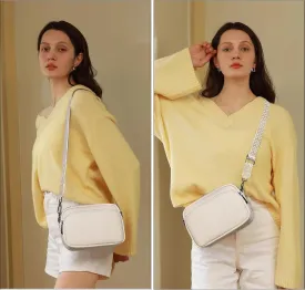 VODIU Crossbody Bags for Women Purses Handbags Leather Shoulder Bag with Guitar Strap Cross Body Bag for Woman Trendy Purse