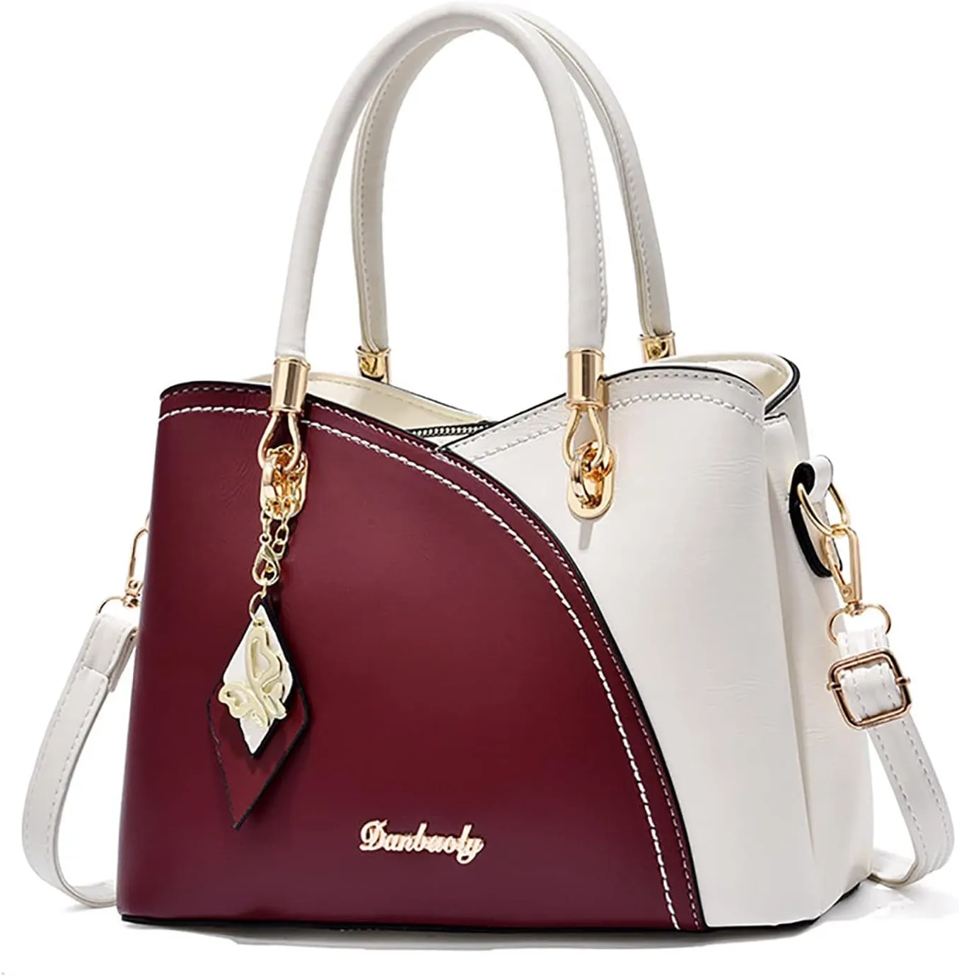 Women Handbag Large Capacity Plaid Contrast Color Middle One Shoulder Messenger Bag Bag Charms for Bags