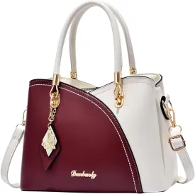 Women Handbag Large Capacity Plaid Contrast Color Middle One Shoulder Messenger Bag Bag Charms for Bags