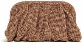 Women Rhinestone Clutch Purse Diamond Evening Bag Chain Handbag Ladies Dumpling Bag Wedding Party Purse