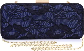Women's Elegant Floral Lace Clutch Formal Evening Prom Handbag Purse