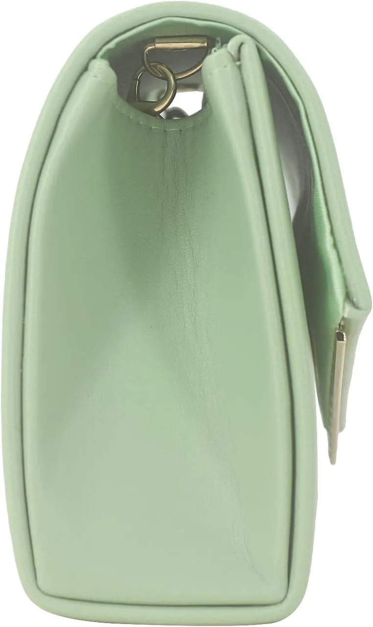 Womens Evening Handbag Vegan Leather Ladies Envelope Clutch Classic Elegant Purse Bags