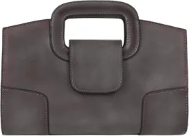 ZLMBAGUS Women Vintage Flap Tote Top Handle Satchel Handbags PU Leather Clutch Purse Shoulder Bag
